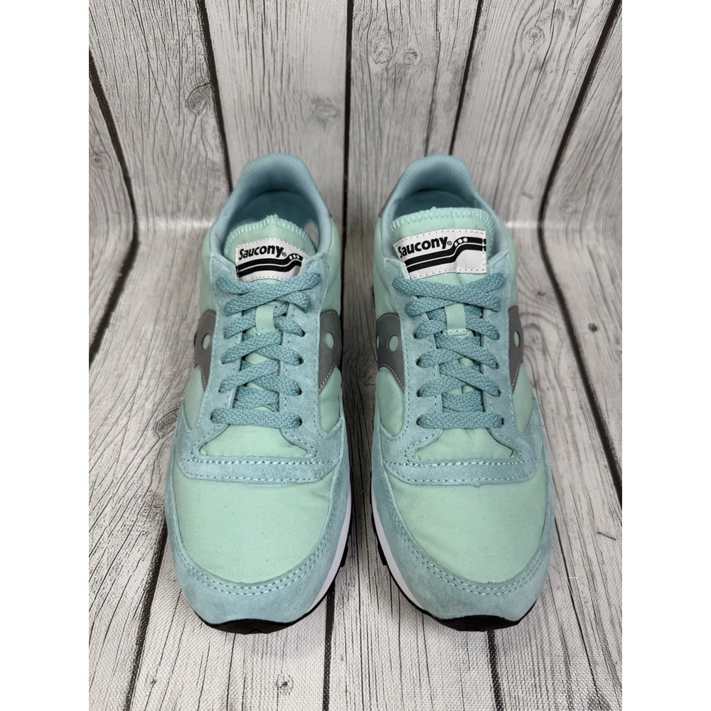 Saucony Jazz 81 Men's Size 9.5 Blue Mint Silver Retro Running Sneakers S70542-2